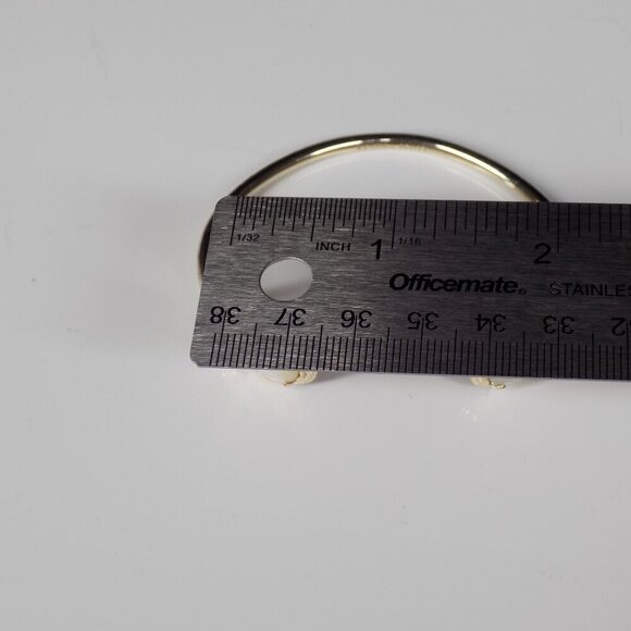 Kendra Scott Mother of Pearl Cuff Bracelet Gold-tone Faceted Teardrop Stones - Picture 7 of 9